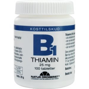 B1 Thiamin 25 mg 100 stk