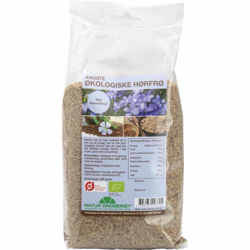 Hørfrø, Knust 400 g Øko