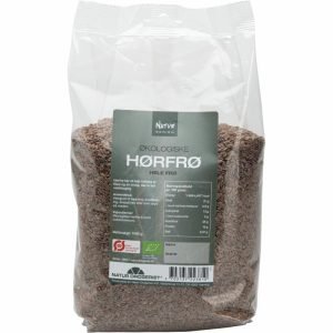 Hørfrø brune, Hele 1000 g Øko
