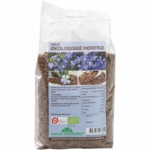 Hørfrø brune, Hele 500 g Øko