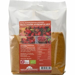 Hybenpulver fin 500 g Øko