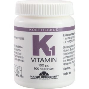 K1-vitamin 150 μg 100 stk.
