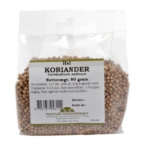 Korianderfrø, hele 80 g