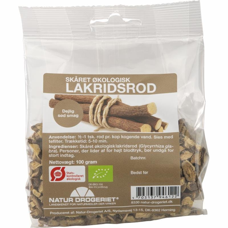 Lakridsrod, skåret 100 g Øko