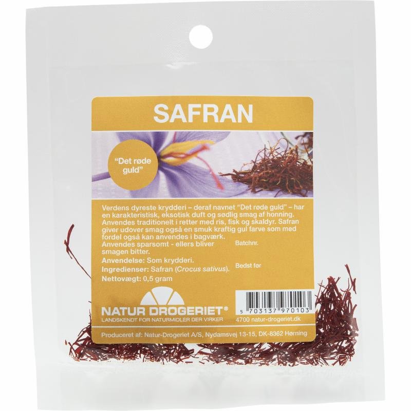 Safran ægte hel 0,5 g pose