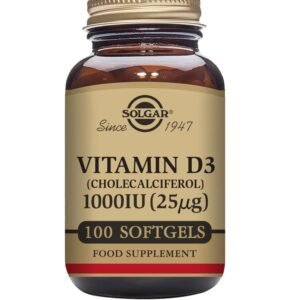 Vitamin D3 1000 IU (25 ug), 100 softgels