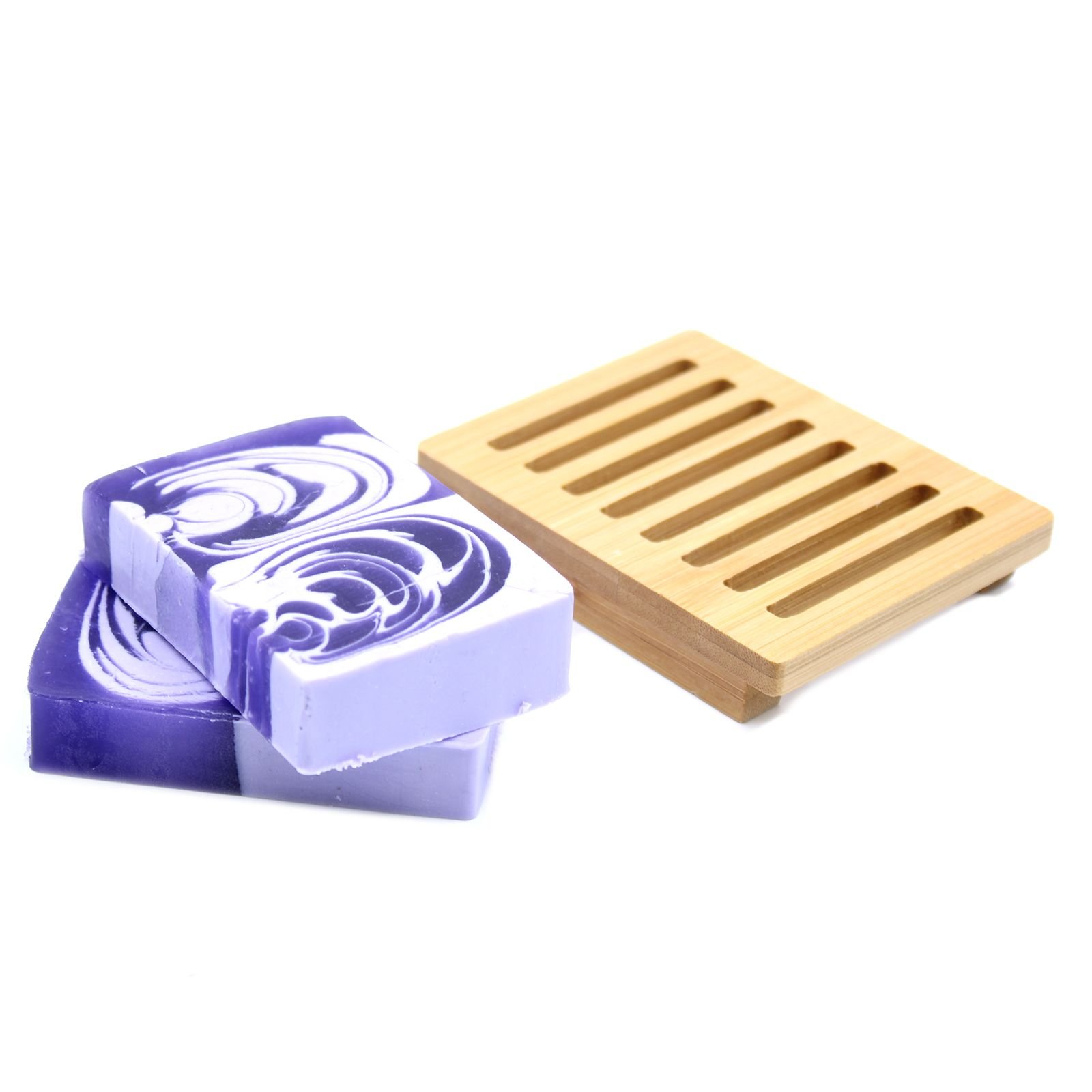 Hand-crafted Soap - Lilac - Slice 115g approx - Billede 2