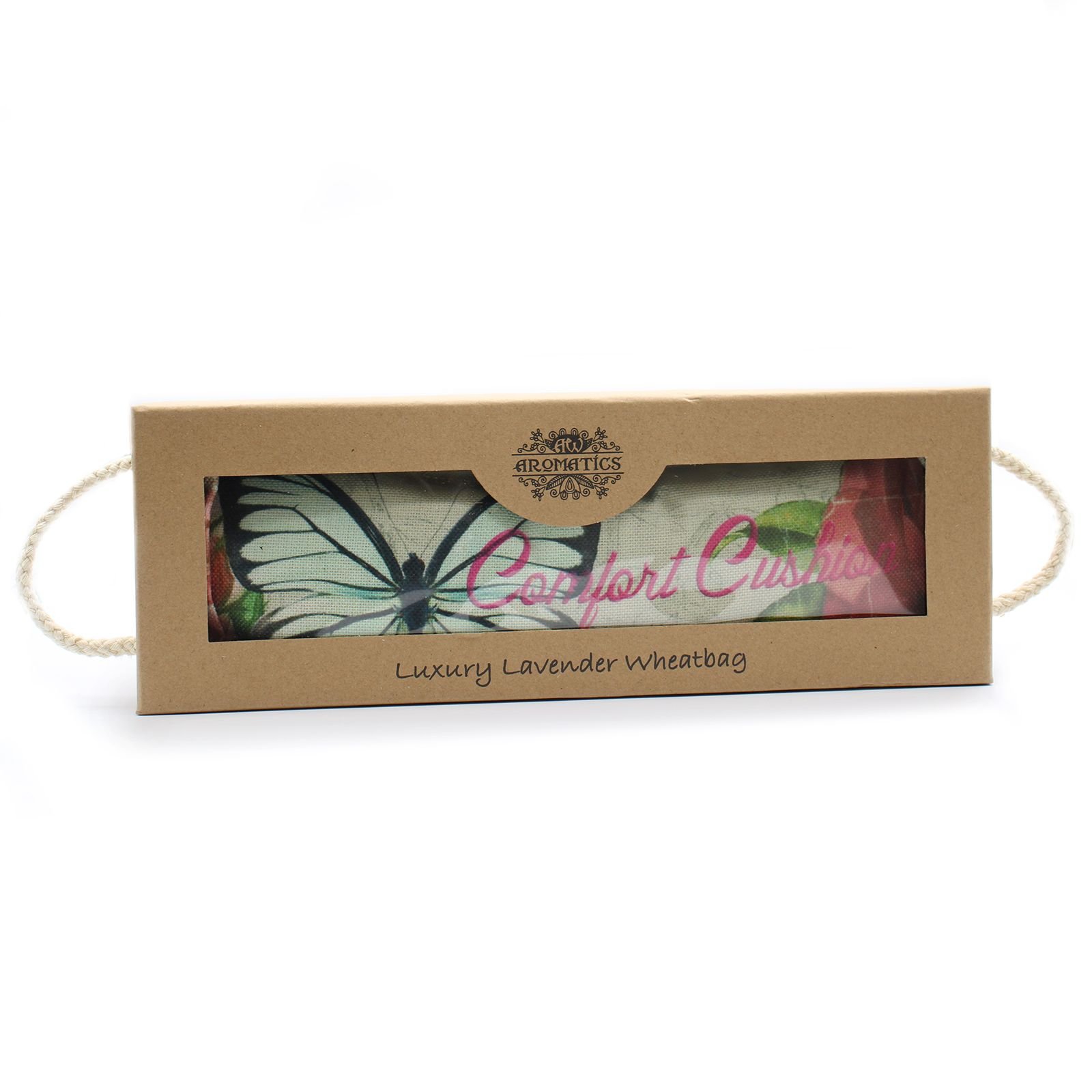 Luxury Lavender Wheat Bag in Gift Box - Butterfly & Roses - Billede 5