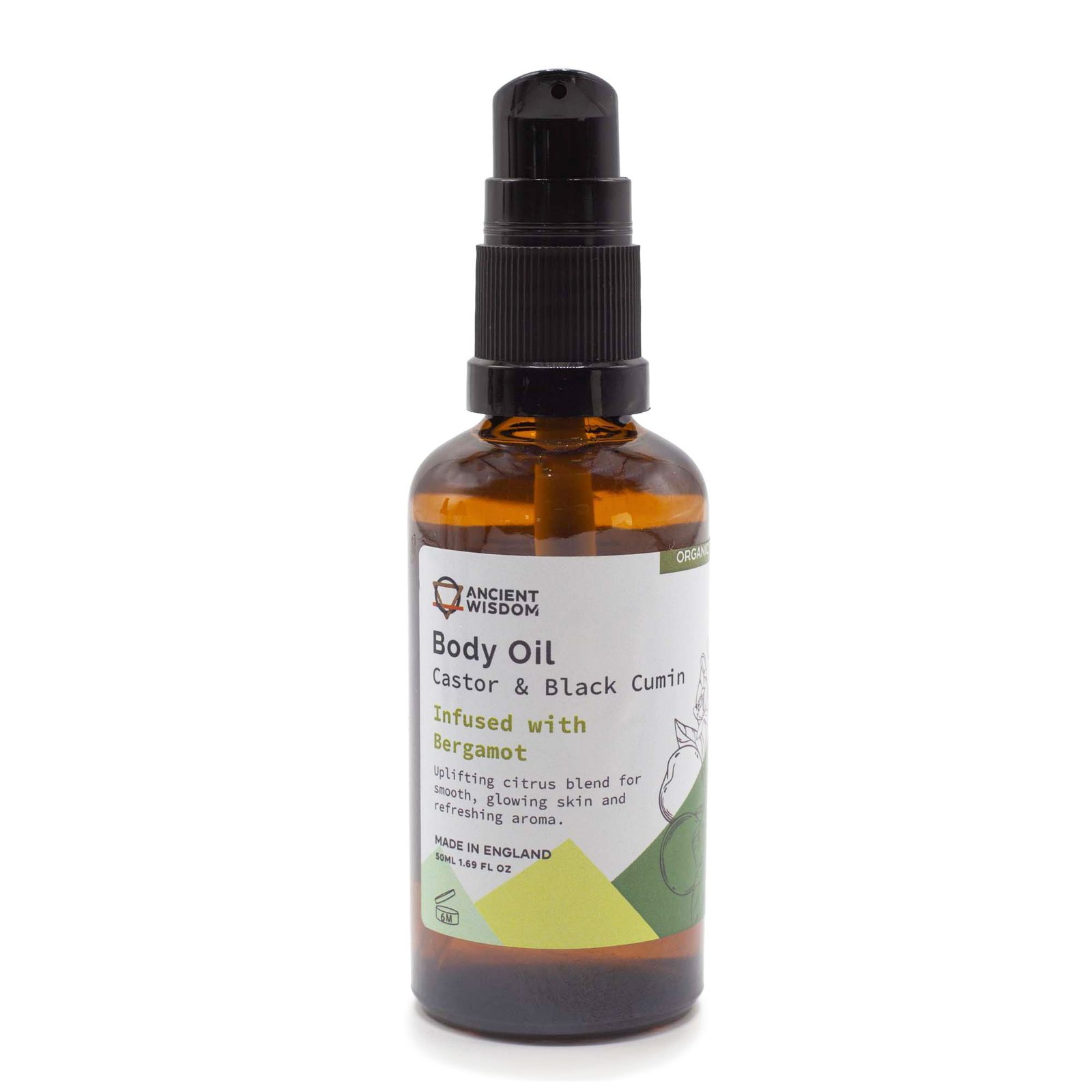 Organic Body Oil 50ml - Bergamot - Billede 2