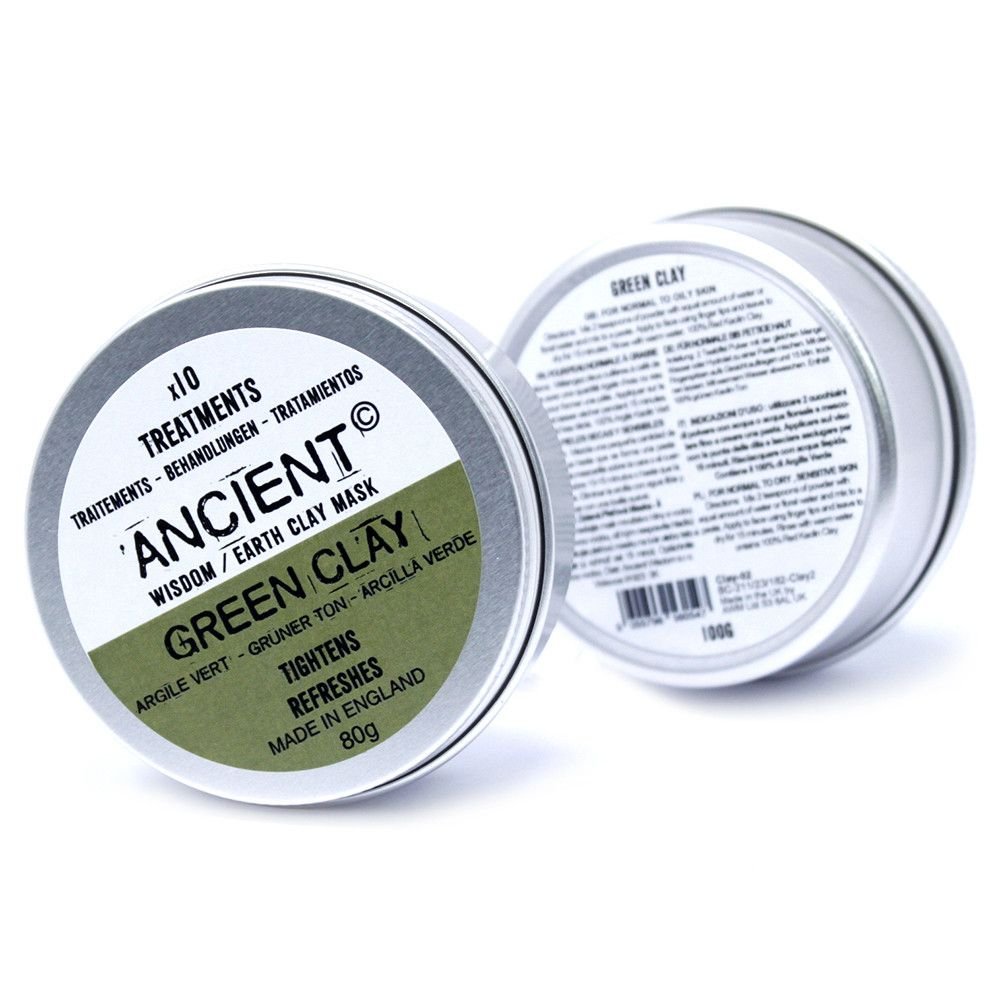 Green Clay Face Mask 100g - Billede 3