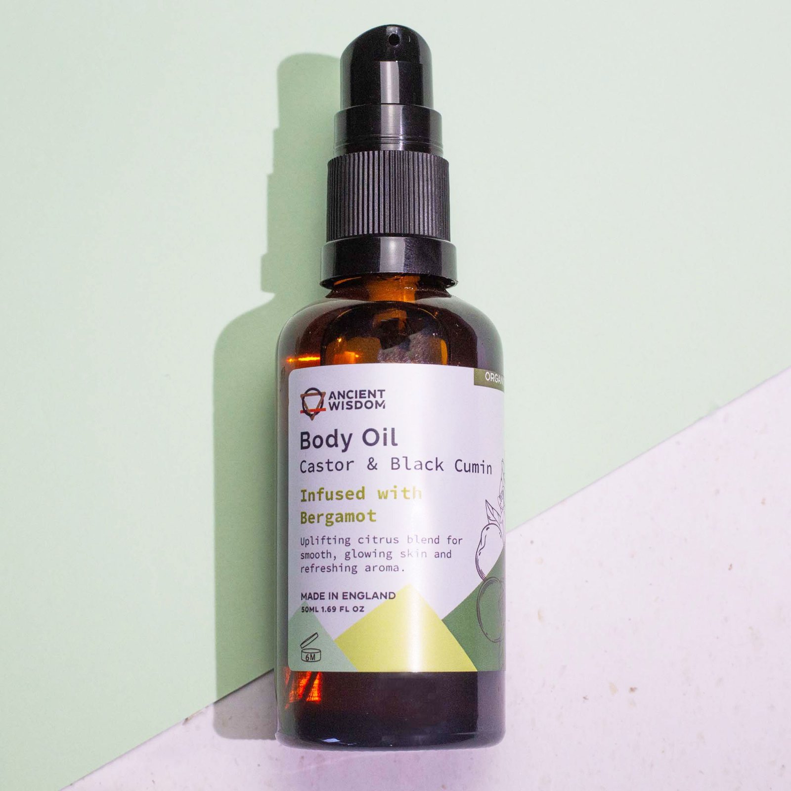 Organic Body Oil 50ml - Bergamot - Billede 3