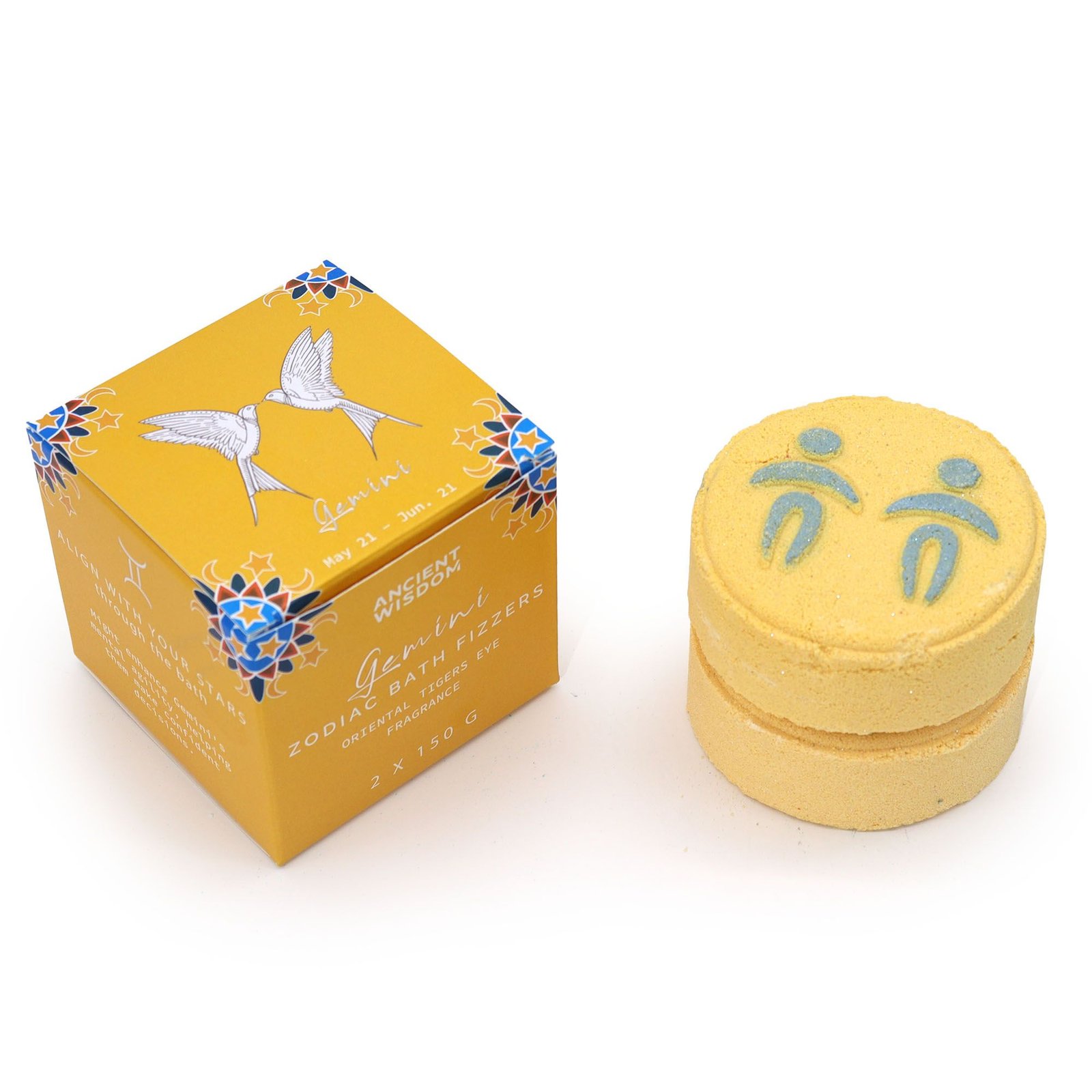 Set of Zodiac Bath Fizzers with Horoscope - Gemini - Billede 2