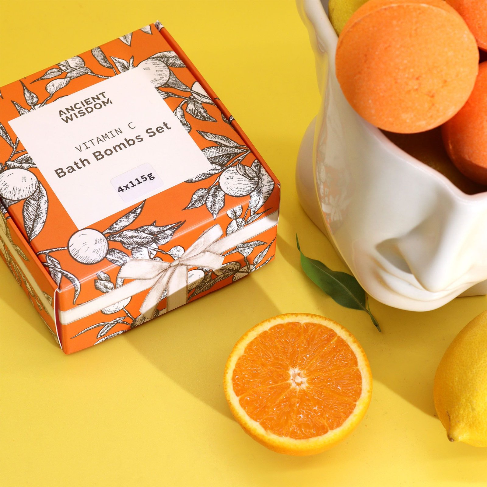 Zesty Vitamin C Bath Bombs Set – Aromatherapy Quartet - Billede 6