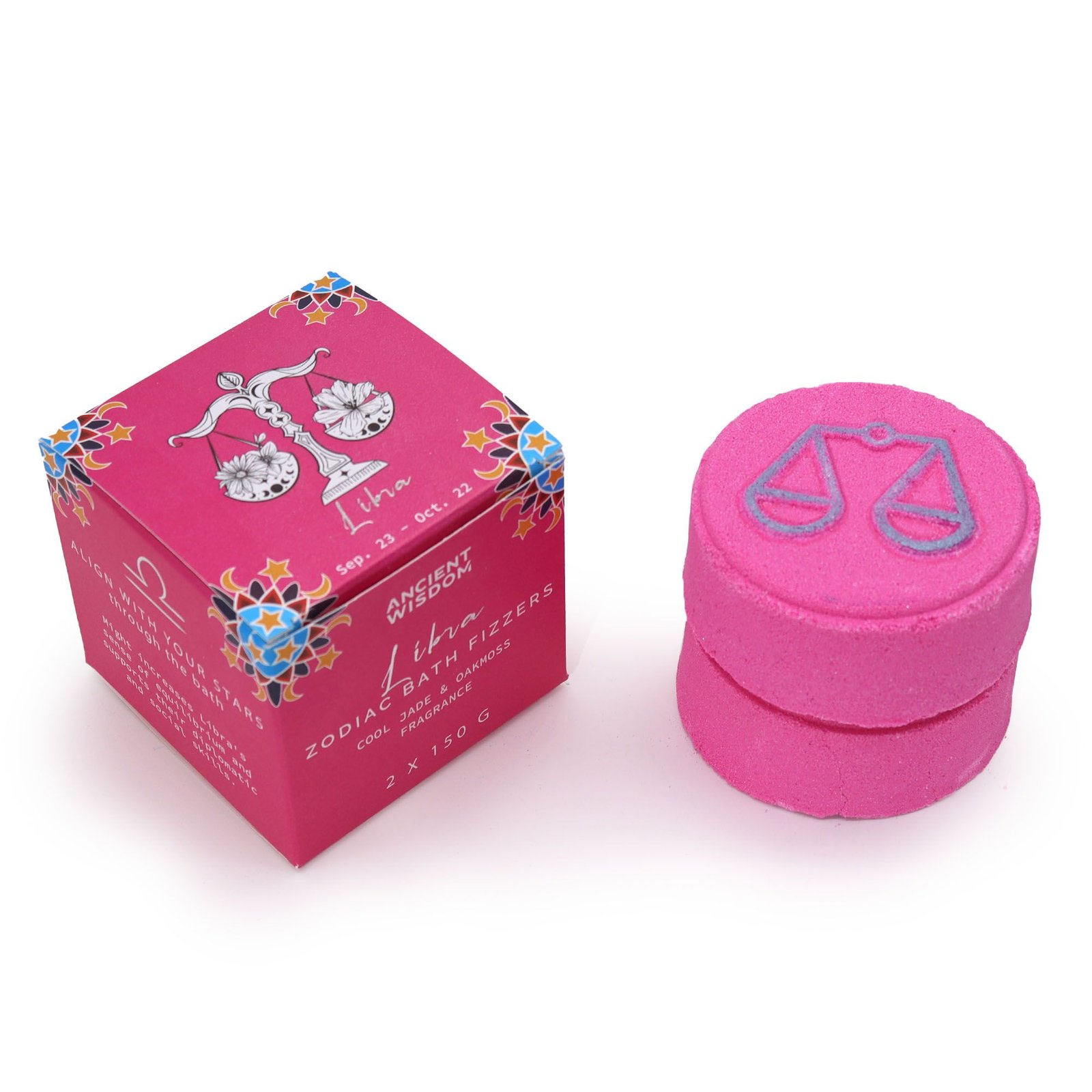 Set of Zodiac Bath Fizzers with Horoscope - Libra - Billede 2