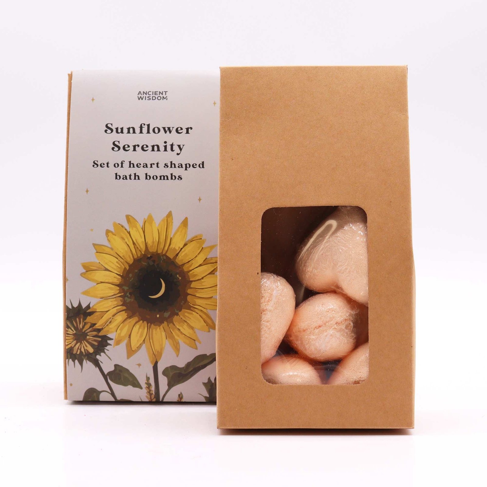 Sunflower Serenity Bath Heart Gift Set - Billede 2