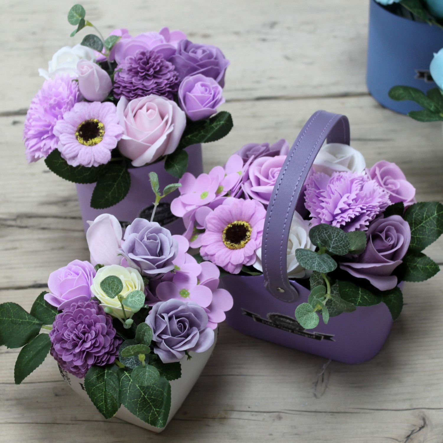 Bouquet Petite Basket - Soft Lavender - Billede 2