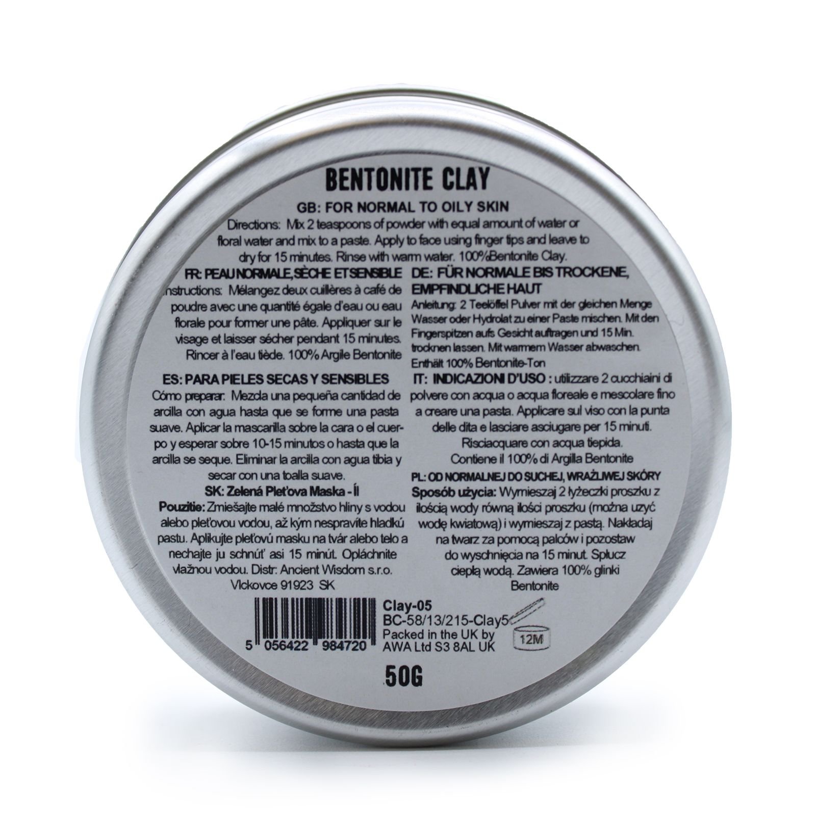Bentonite Clay 50g - Billede 3