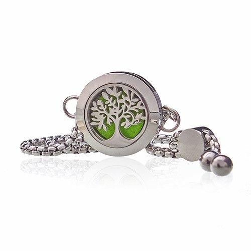 Aromatherapy Jewellery Chain Bracelet - Tree of Life - 20mm - Billede 2