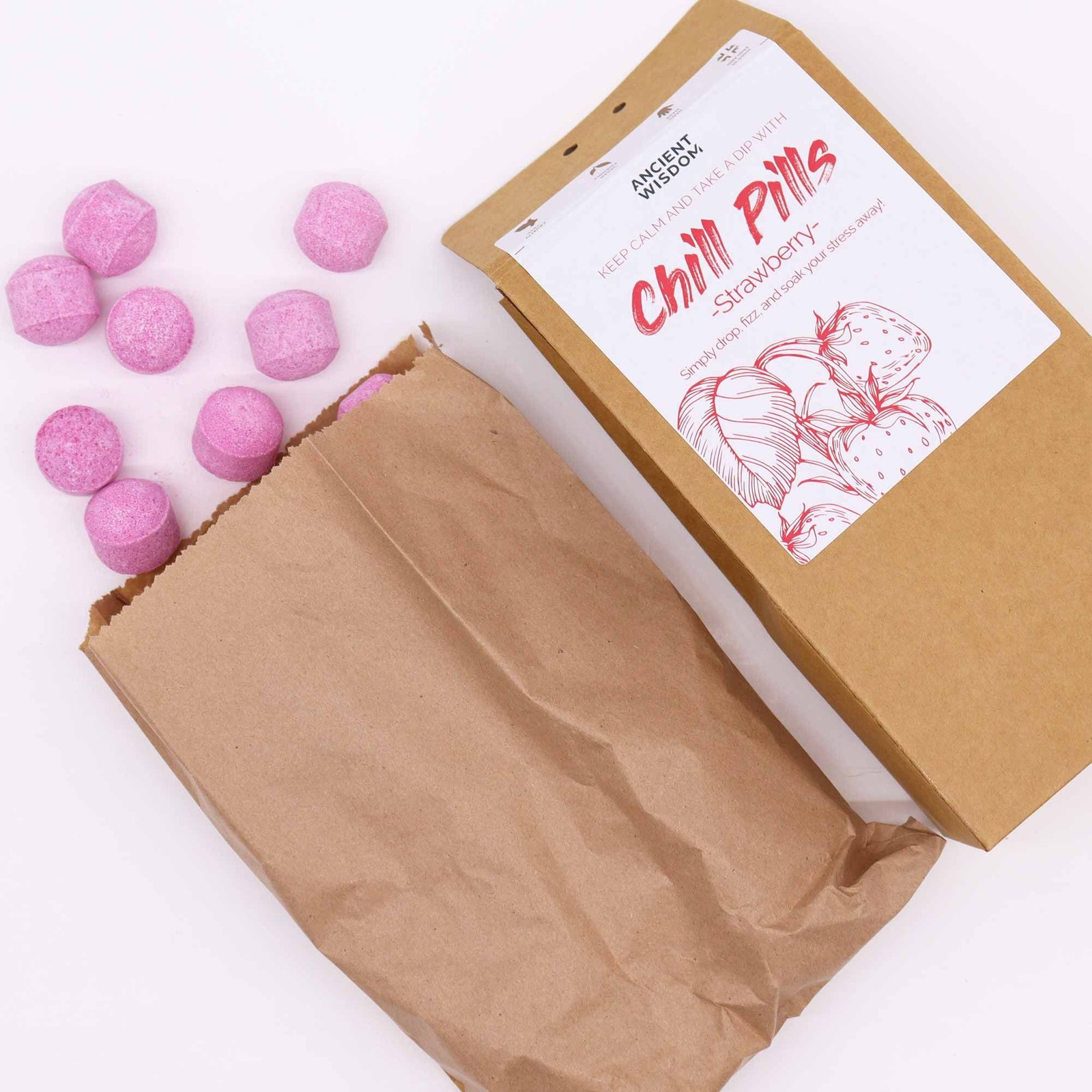 Chill Pills Gift Pack 350g - Strawberry - Billede 2