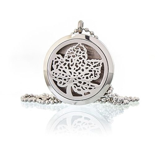 Aromatherapy Jewellery Necklace - Leaf 30mm - Billede 5