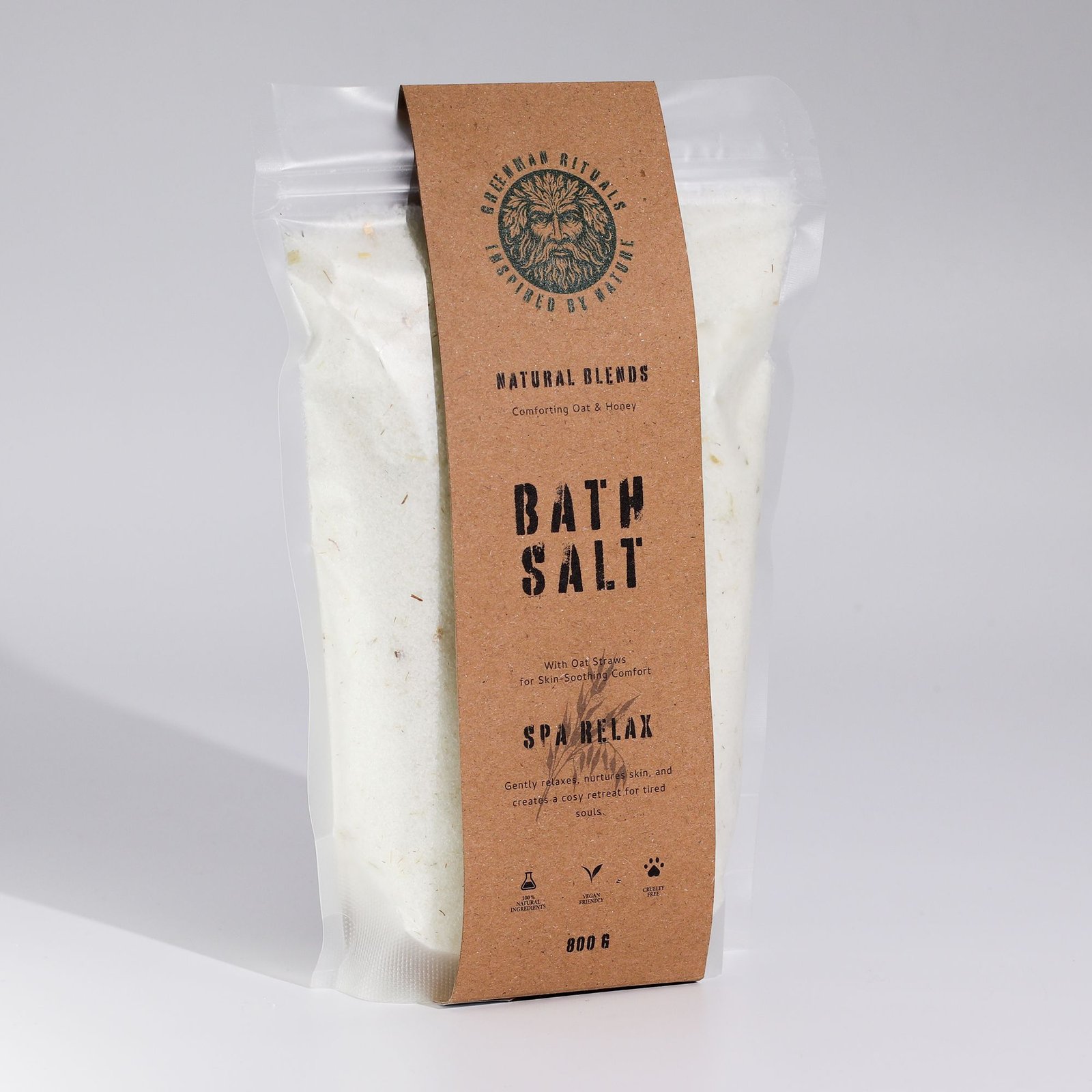 Greenman Rituals Oat & Honey Epsom Bath Salt – Spa Relax Blend - Billede 5