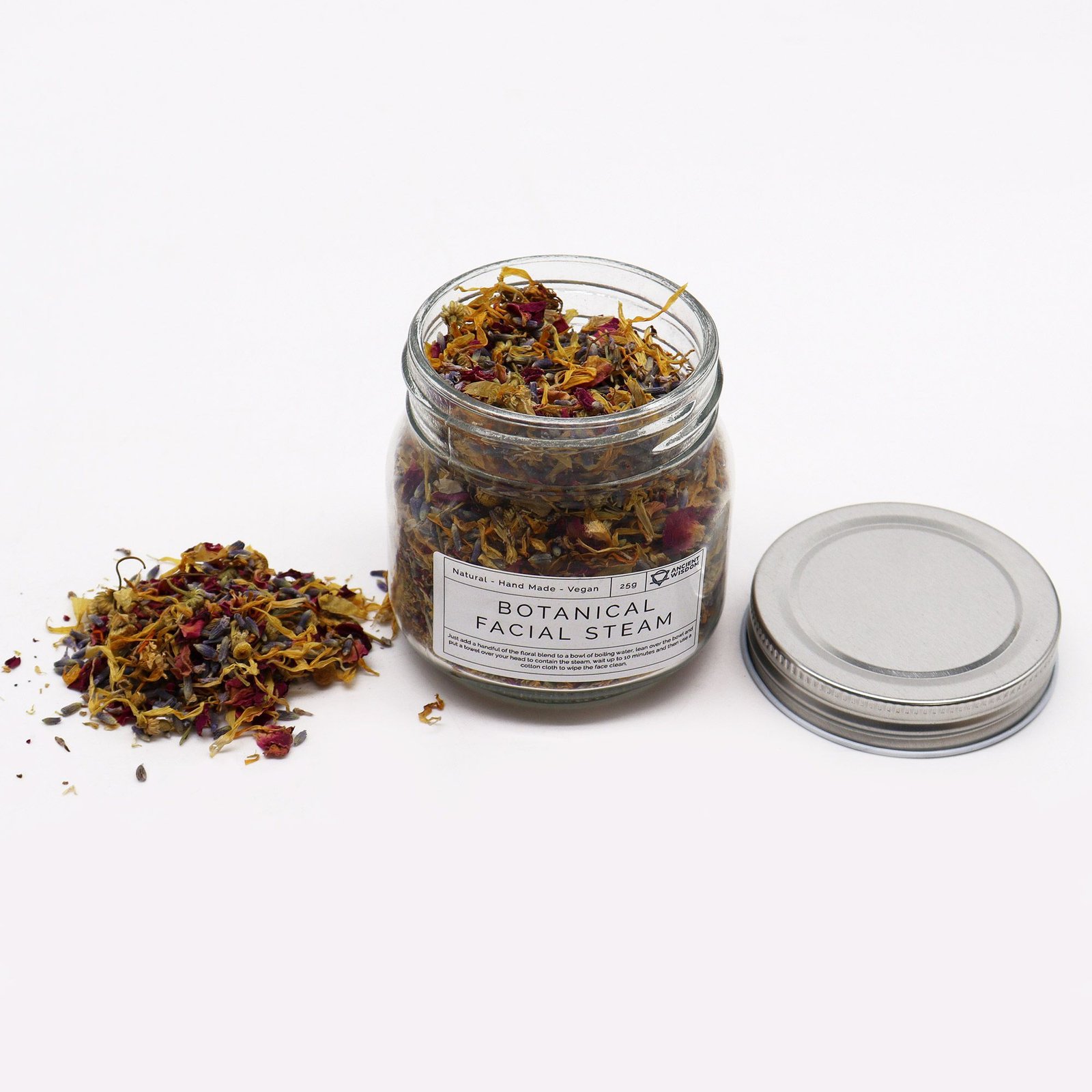 Botanical Facial Steam Blend - Natural 25g - Billede 4