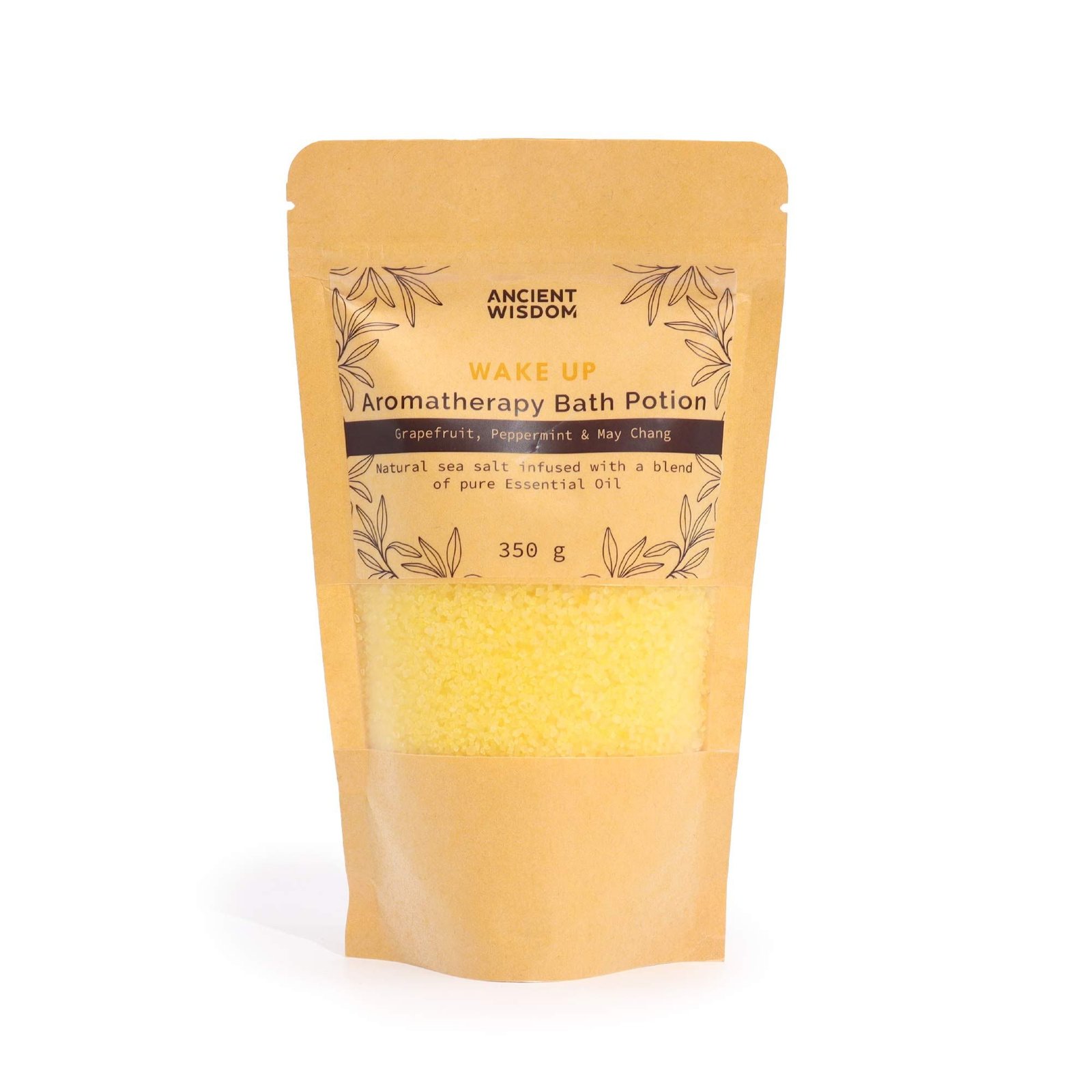 Aromatherapy Bath Potion in Kraft Bag 350g - Wake Up - Billede 2