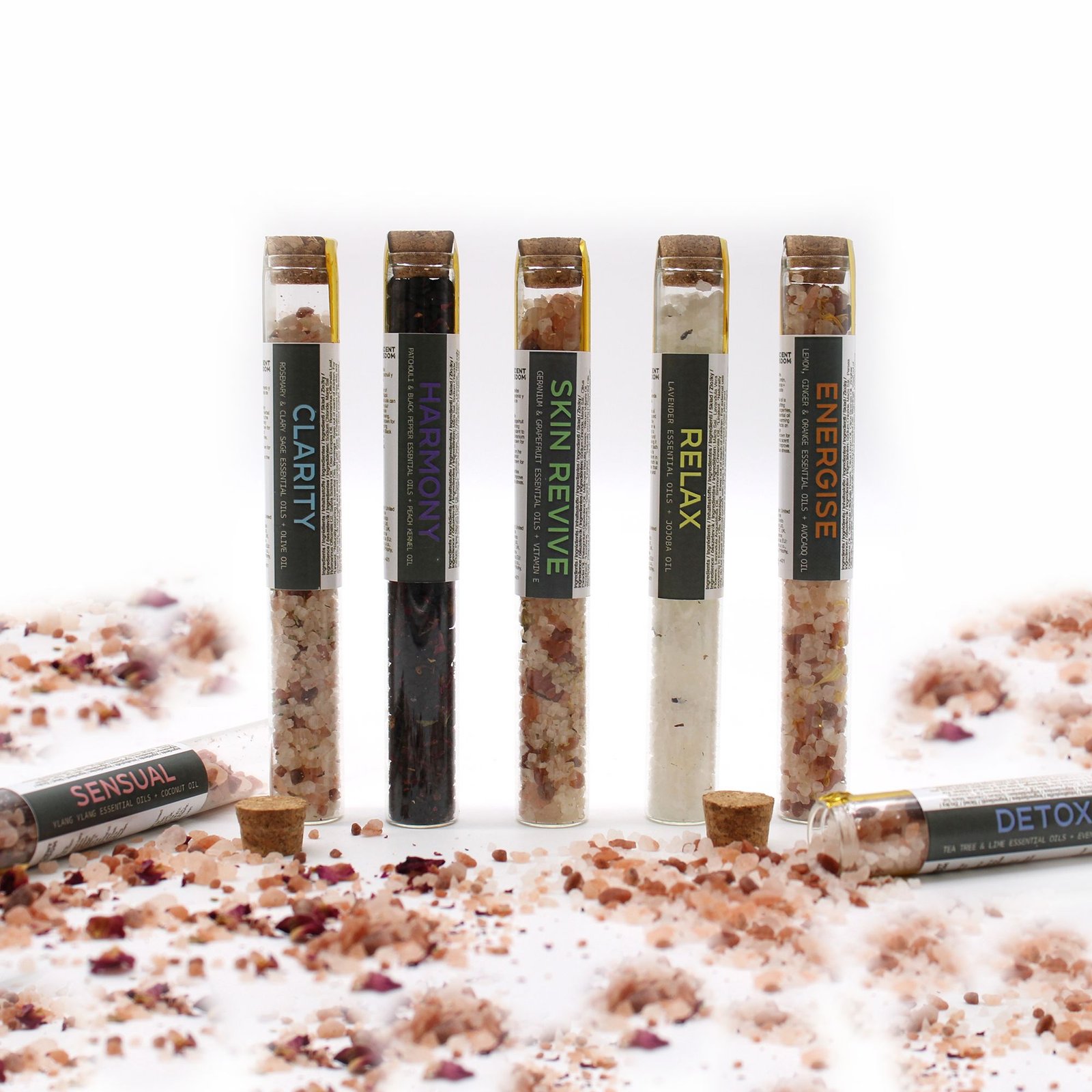Bath Salts in Vials - Gift Pack of 7 - Billede 6