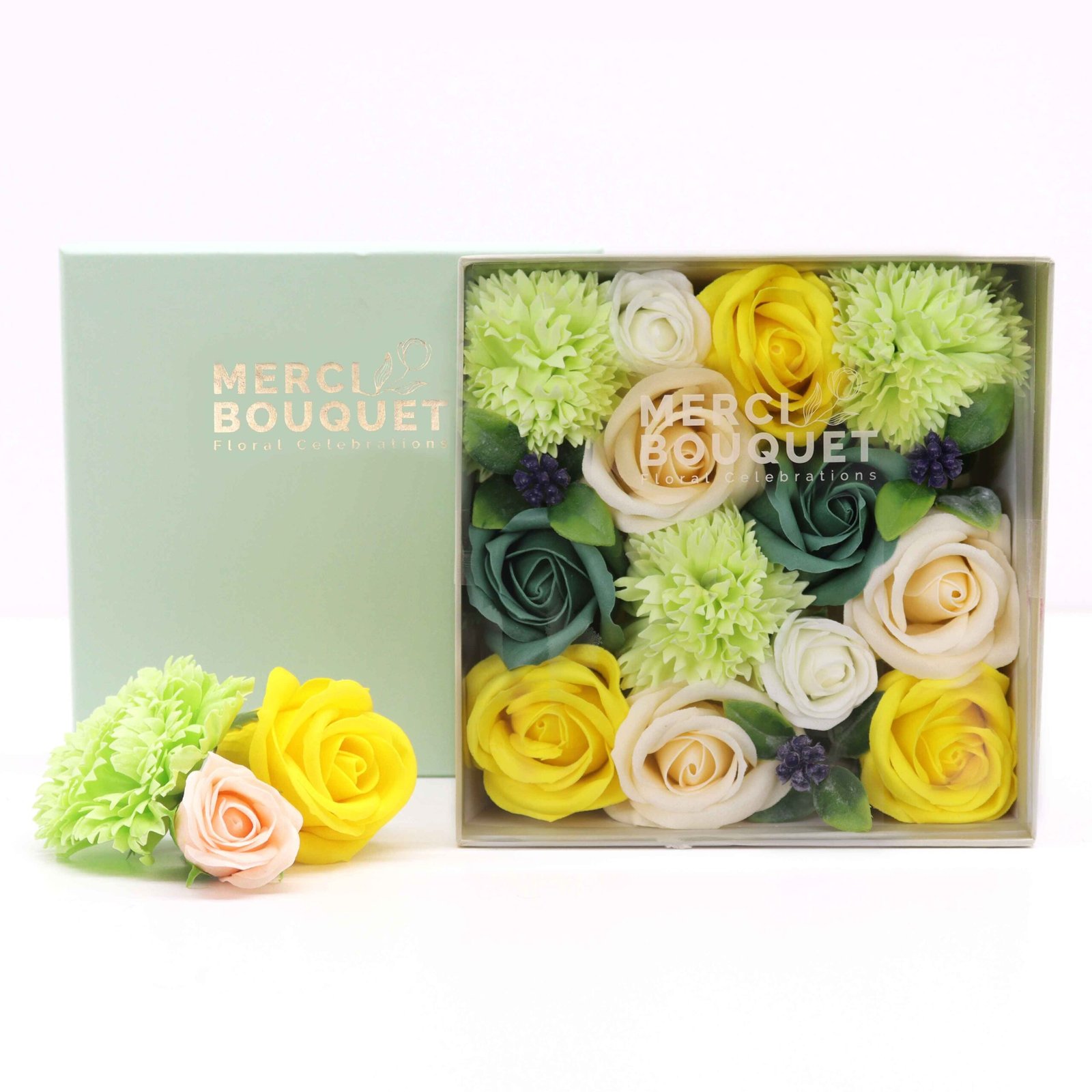 Square Box - Spring Celibrations - Yellow & Greens - Billede 2