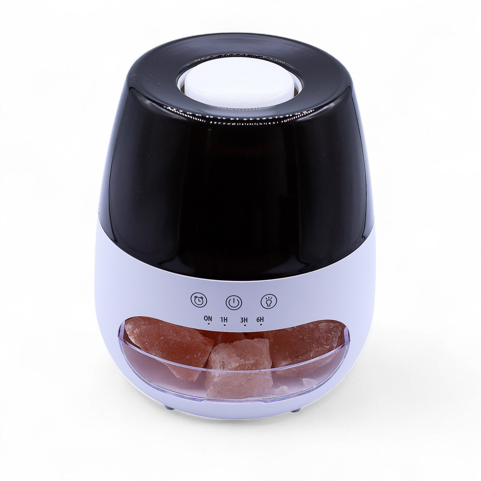 Salt Stone Flame Effect Aroma Diffuser - White USB - Colour Change and Timer - Billede 5