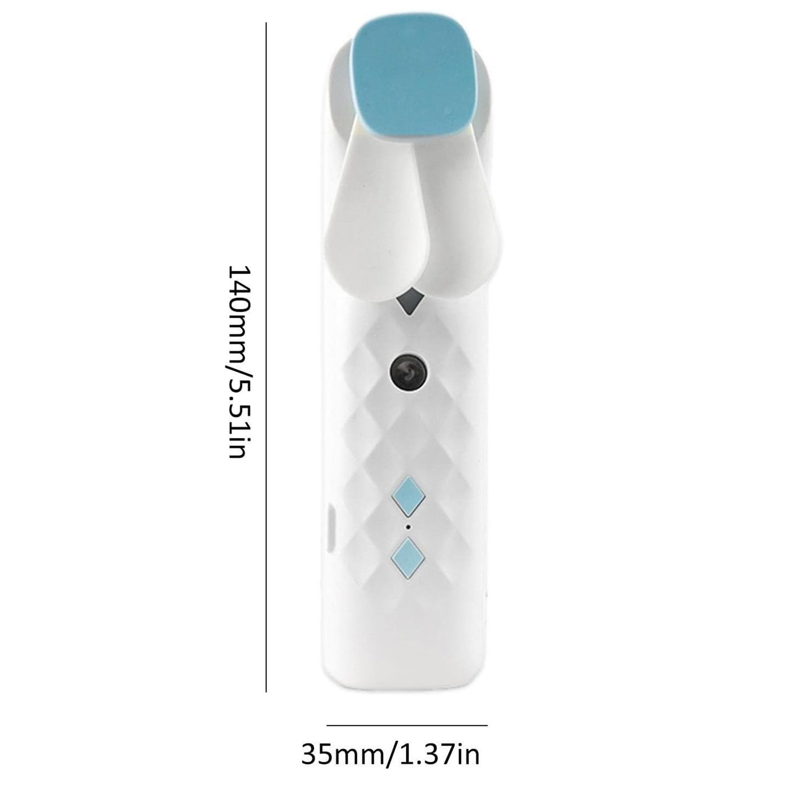 Hvid Nano Mist Ansigtsfan & Spray - USB-opladelig - Billede 9