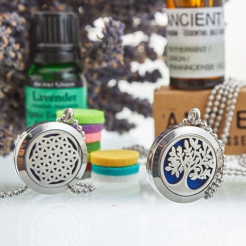 Aromaterapi Smykke Kæde Armbånd - Kat & Blomster - 20mm - Billede 7