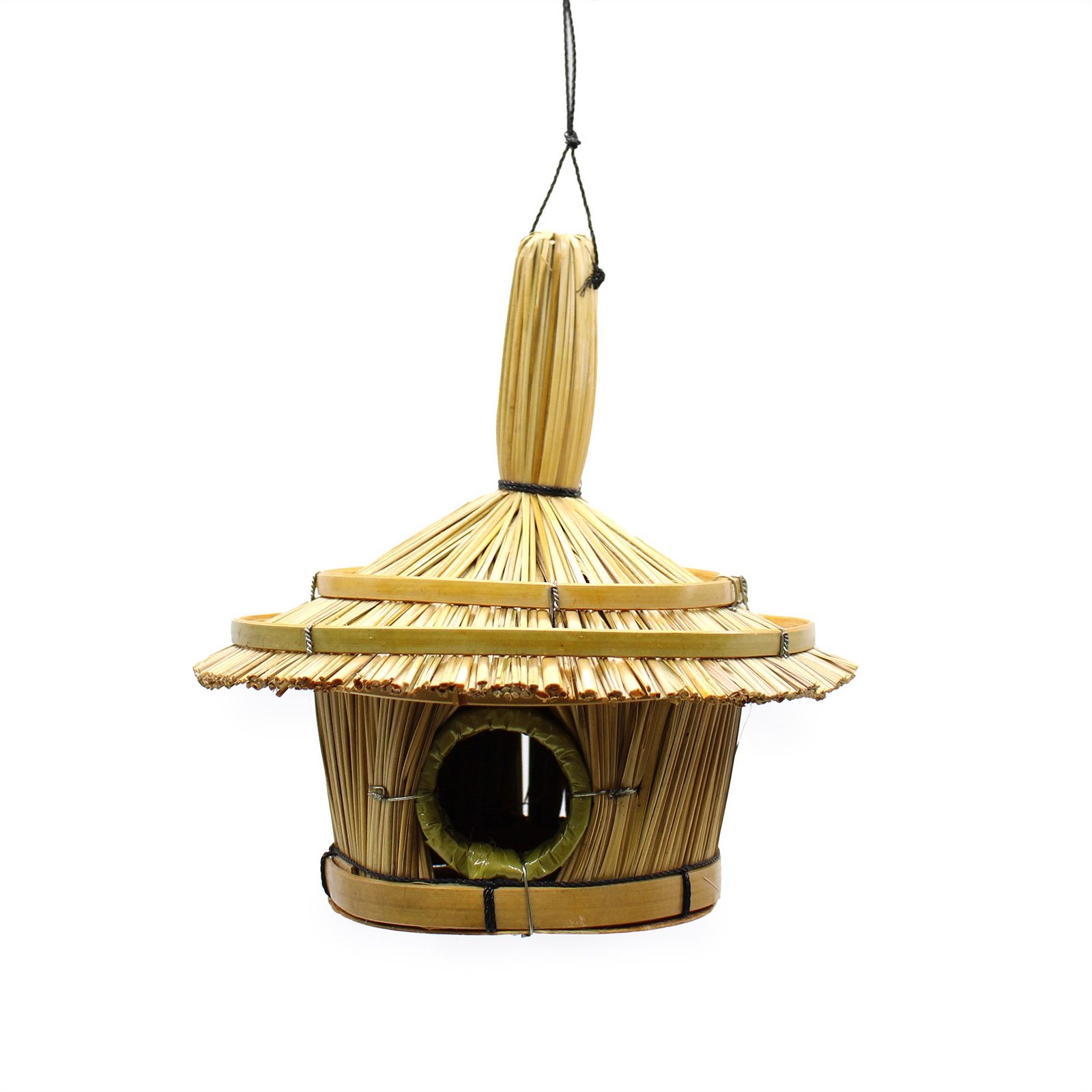 Rundt Fuglehus i Søgræs – 17 × 17 cm - Billede 2