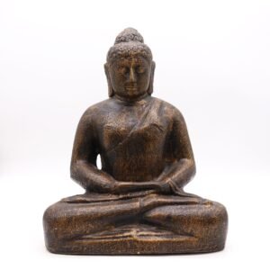 Buddhastatue i Antik Guld – 50 cm