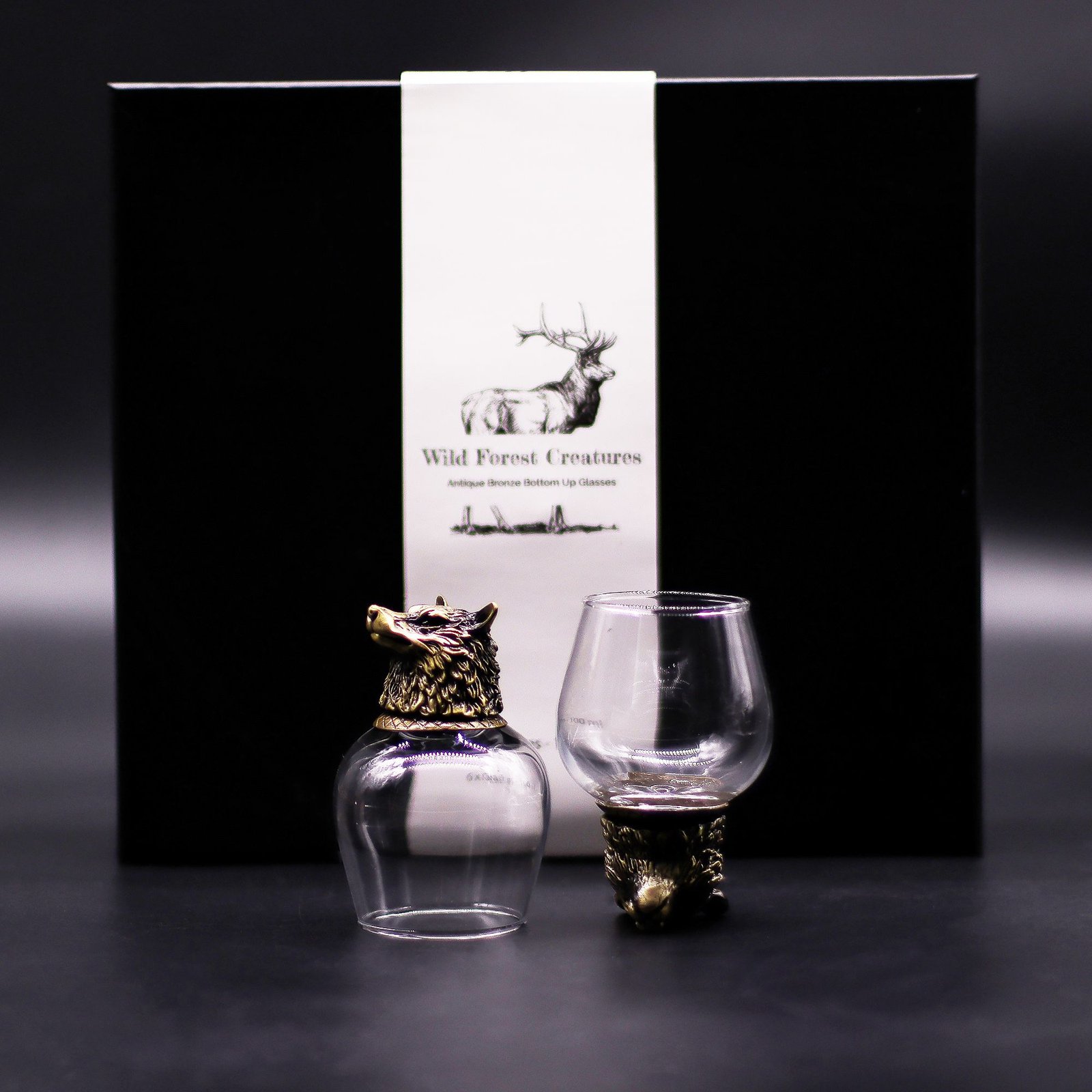 Gavesæt med 6 Glas (100ml) - Mytiske Væsener - Antik Bronze - Billede 5