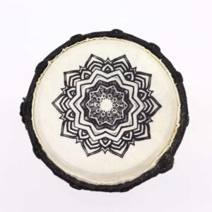 Håndlavet Djembe Tromme med Bred Top - 15cm