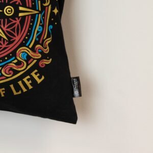 Iconic Classic Tote Bag - Compass of Life - Sort 6oz