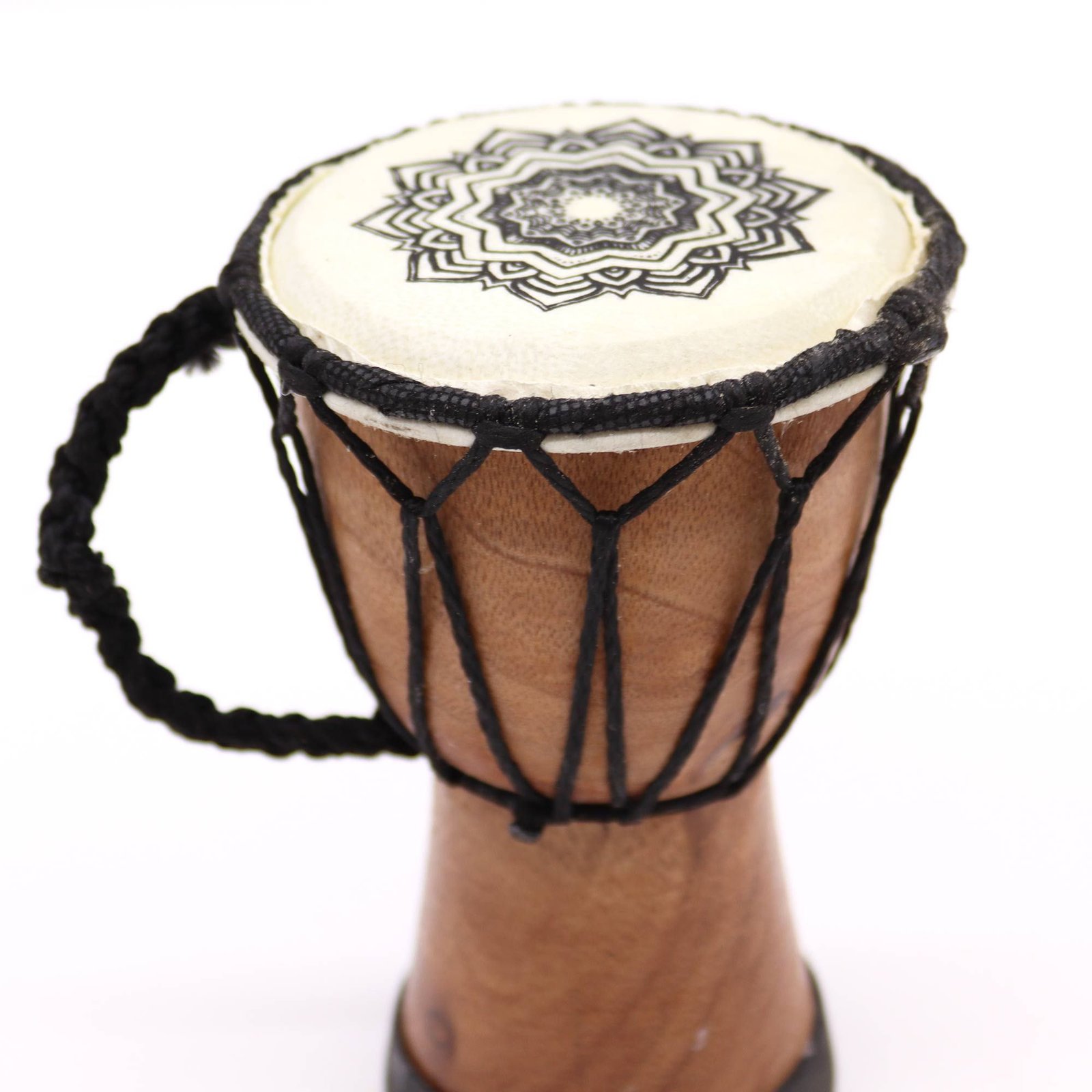 Håndlavet Djembe Tromme med Bred Top - 15cm - Billede 3