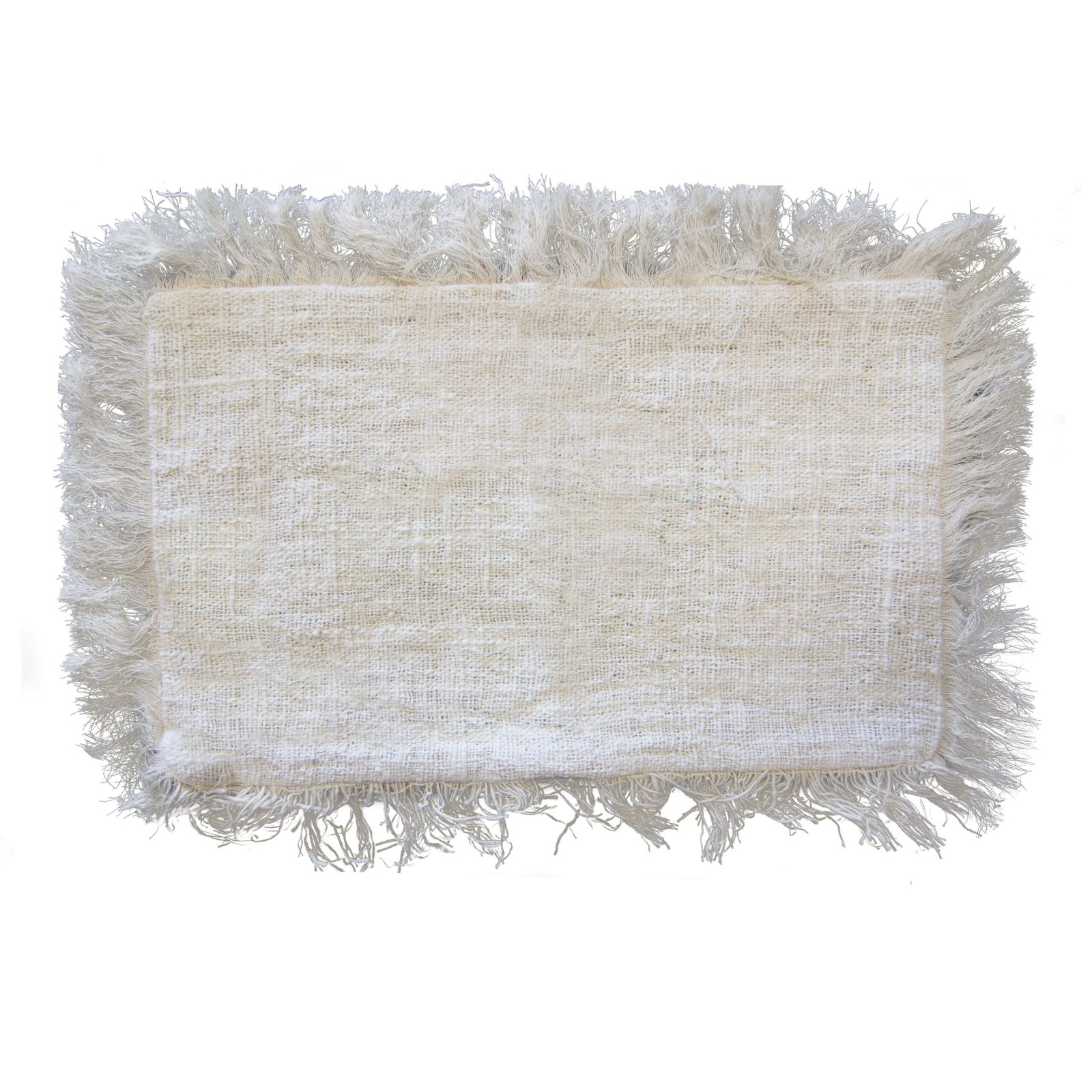 1x hørpude 30x50cm med frynser - Billede 2