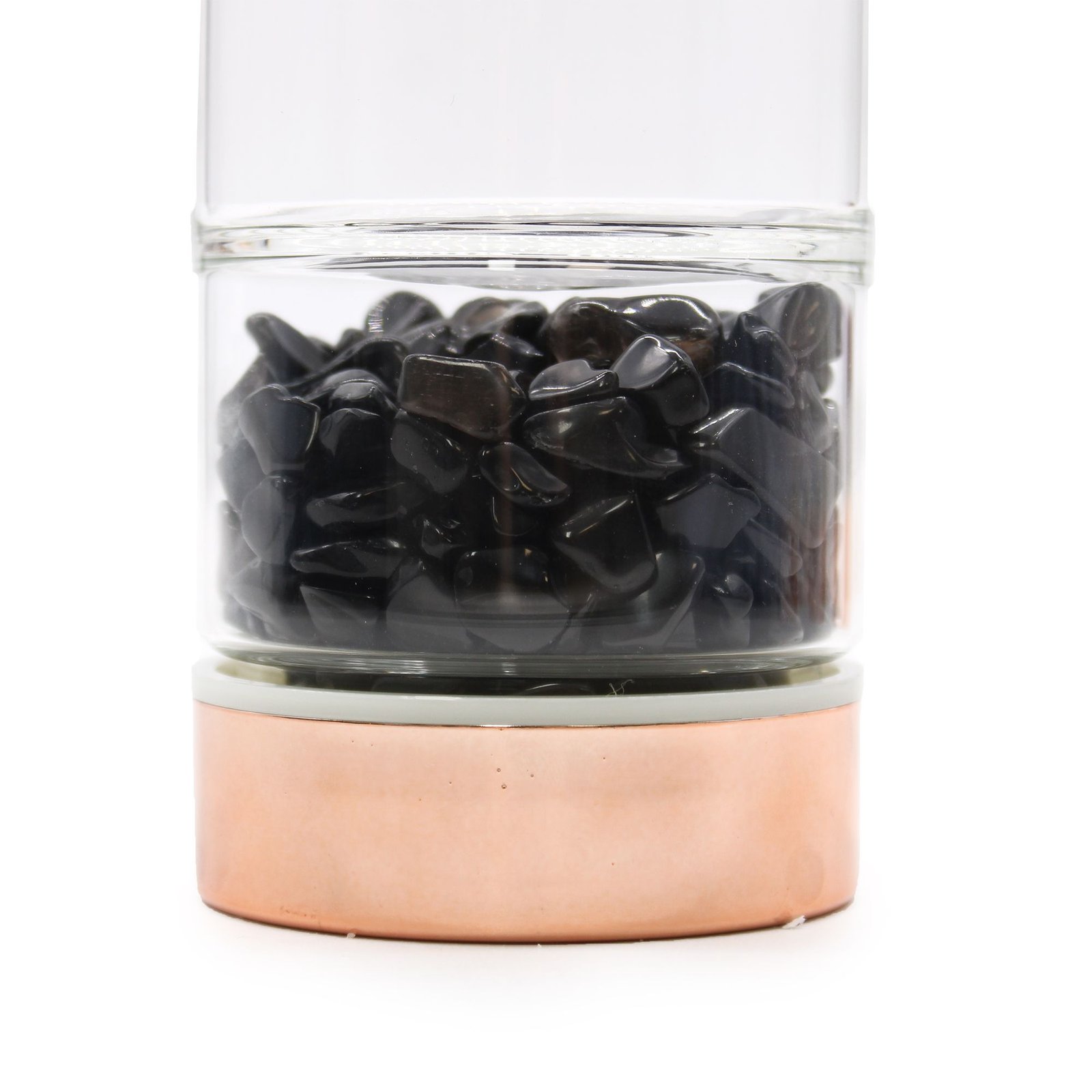 Krystal Glas Te-infuser Flaske - Rosaguld - Onyx - billede 3