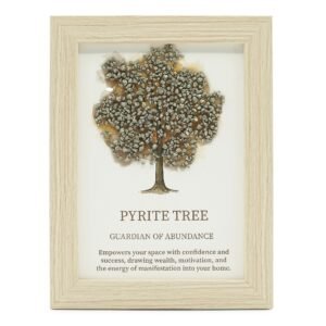 Ædelstensbillede - Livets Træ - Pyrit (20x14.7x1cm)