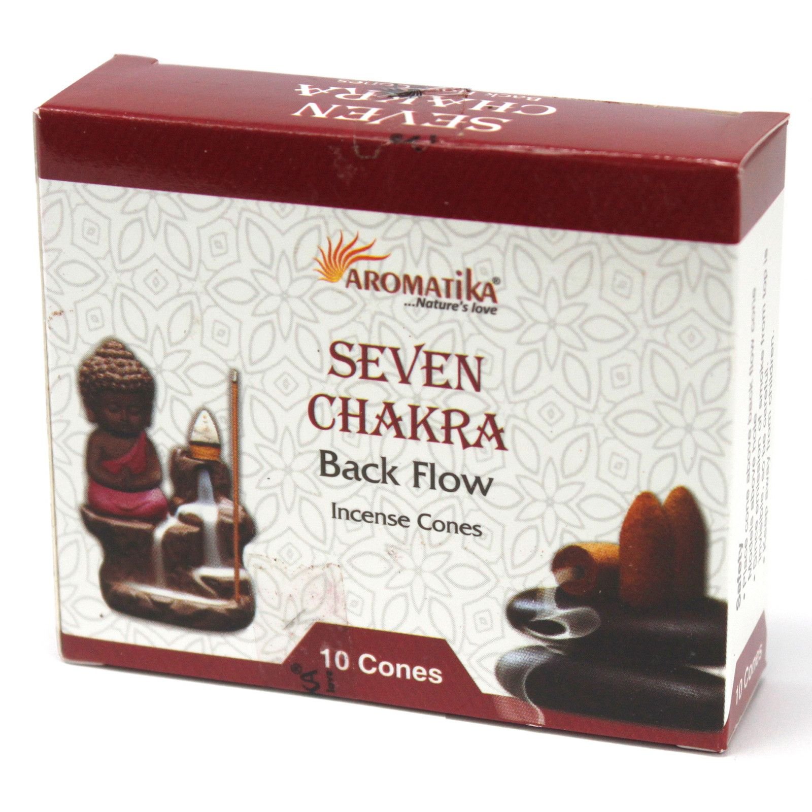 Aromatica Backflow Røgelseskegler - 7 Chakraer