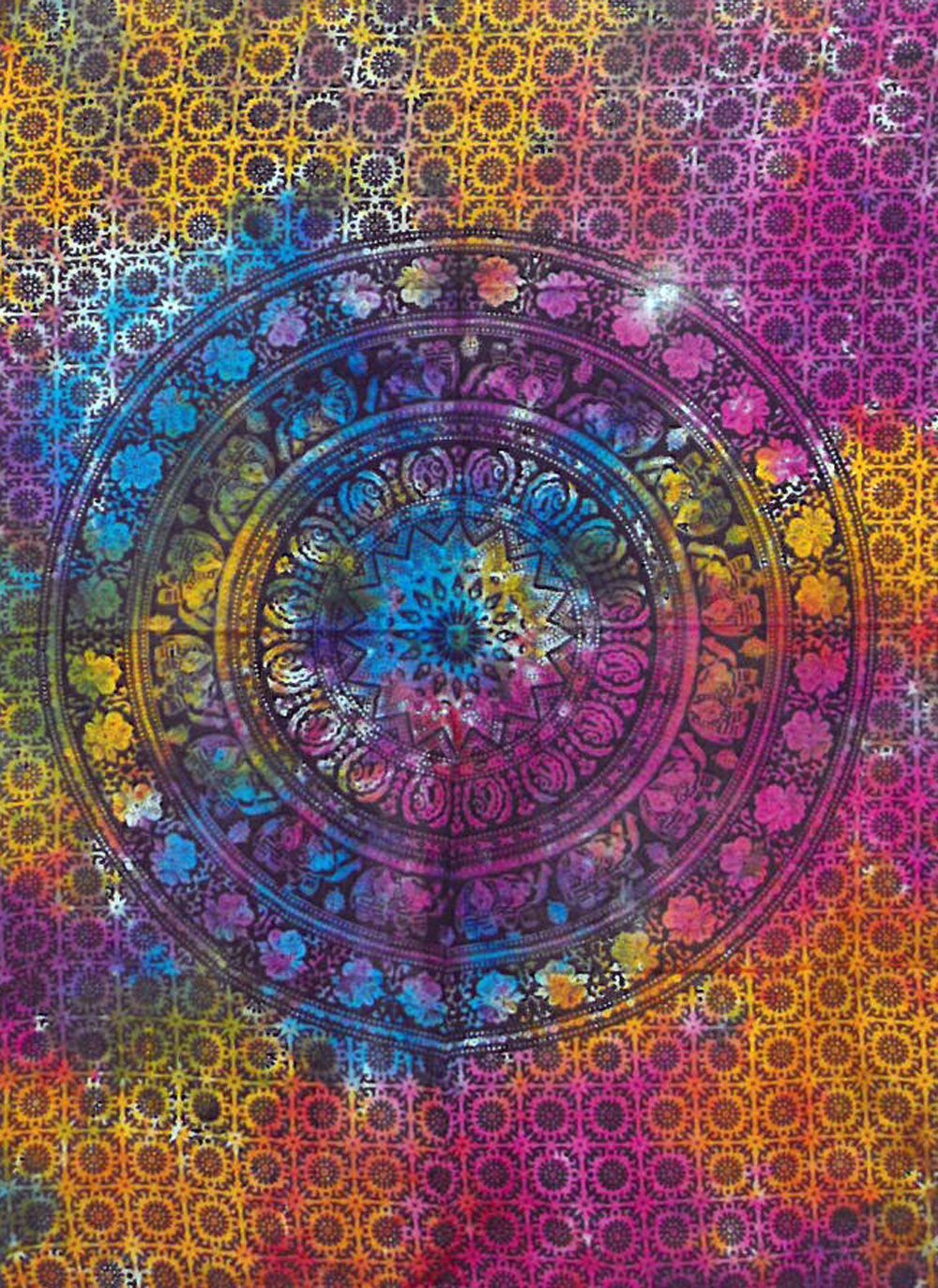 Bomulds Vægtæppe - Mandala Elefant - Billede 2