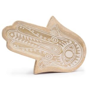 Lang Bakke 30x20.5x2.5cm - Hamsa Whitewash