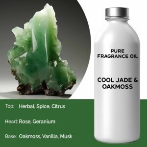 500ml (Ren) Duftolie - Kølig Jade og Egemos