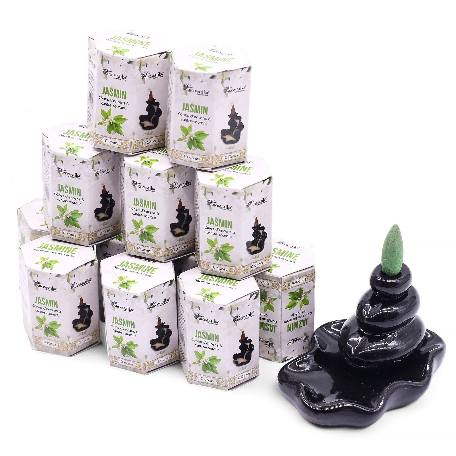 Masala Backflow Røgelse, 10 stk. - Jasmin - Billede 5