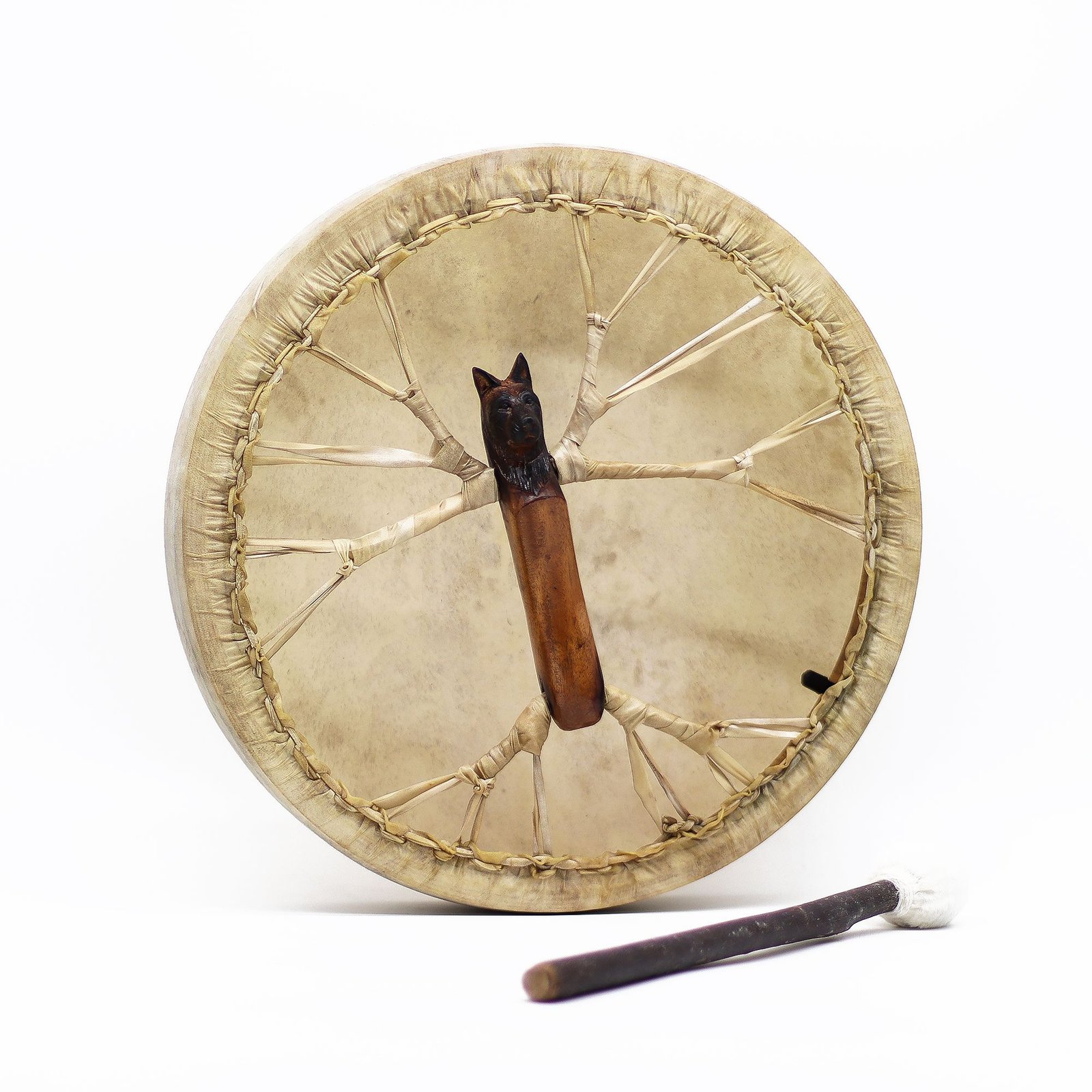 Spirit of the Wolf - Sharman Drum & Stick- Tunable - 40cm - Billede 7