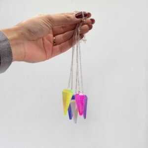 Sekssidet Pendul - Aurora Krystal Fersken - 4cm