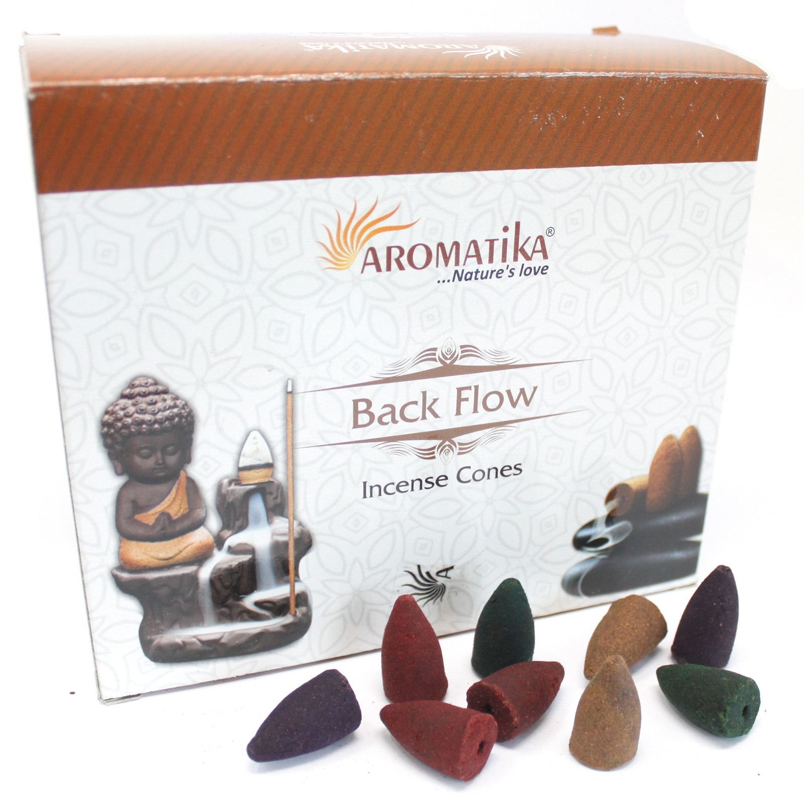 Aromatica Backflow Røgelseskegler - Rose - Billede 3