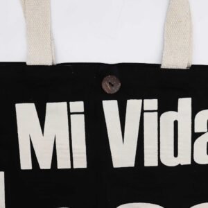 Nomad Sari Iconic Classic Tote Bag - Mi Vida Loca - Sort Natur 10oz